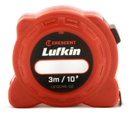 Measuring Tape 3m/10ft 1/2" (13mm) – Pocket Steel Tape with Metric/Imperial Graduations